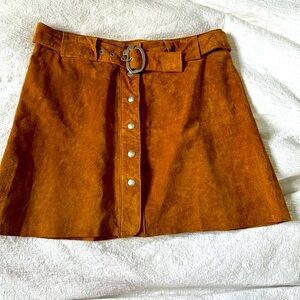 Zara leather skirt, bought in Paris!